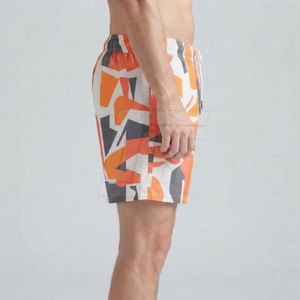 Shorts imprimés pour hommes de qualité supérieure, vêtements de sport personnalisés par sublimation, taille à cordon, légers, pour la salle de sport, l'entraînement, les loisirs et les activités athlétiques - Product Image 5