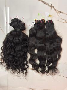 Extensiones de Cabello Humano Natural Rizado Indio Virgen de Primera Calidad – Cabello Humano Sin Procesar - Product Image 5