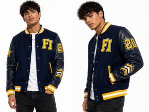 Chaqueta Varsity para Hombre, Estilo Y2K, Chaqueta Bomber con Letras Bordadas y Parches de Chenilla, Proveedor Mayorista OEM, Personalizada - Product Image 2