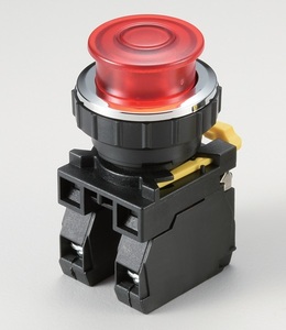 <b>Push</b> <b>Button</b> <b>Switch</b> 22mm Round Head Red LED Full Illuminated 1NO 250VAC 10A Screw Terminal Industrial Control - Product Image 1