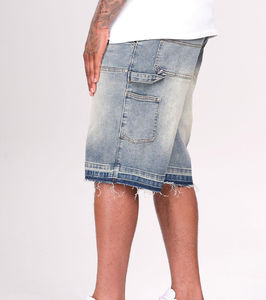 Shorts en jean amples vintage pour homme, style streetwear d'été, coupe décontractée, pour le travail et la mode - Product Image 3