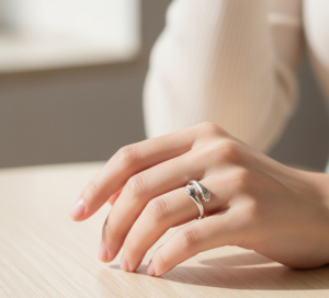 Trendy Handshape 925 Silver Rings for everyday wear, party ring, <b>gift</b> for him her jewelry - Product Image 1