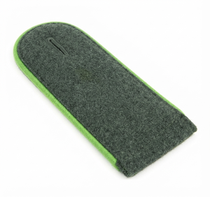 Épaulettes d'officier vert foncé sur mesure avec passepoil vert clair, épaulettes d'uniforme de service uni - Product Image 3