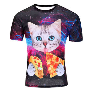T-shirt à manches courtes pour homme, impression par sublimation, coupe classique, col rond, style décontracté, respirant, en polyester tricoté, t-shirts à sublimation - Product Image 3