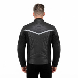 Blouson de moto pour homme personnalisé avec logo, en textile, Cordura, maille, cuir, armure hybride, matelassage nid d'abeille, réfléchissant, pour l'été - Product Image 4