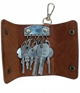 Nueva Funda Versátil para Llaves de Coche, de Cuero Genuino Crazy Horse, Estuche para Llaves de Coche, Protector de Llaves - Product Image 3