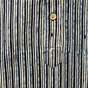 Premium Men's Classic Long Kurta | 100% Cotton Full Sleeve Ethnic Wear | <b>Block</b> <b>Printed</b> Floral Designer Kurta - Product Image 4