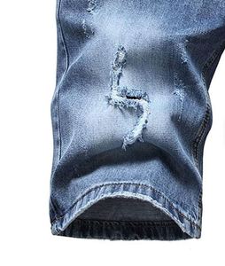 Shorts en jean pour hommes 100% coton, taille élastique, séchage rapide, respirant, mode moderne, confortable, vêtements d'été, commandes en gros - Product Image 2