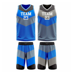 Team Basketball Jersey Set Red Navy V-Neck Sleeveless Moisture Wicking Sublimated Print Adult Unisex 23 - Product Image 2
