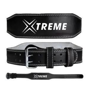 Adjustable Back Support Weight Lifting Belt made of Genuine Cowhide Leather Accept Custom Private Logo and Designs
