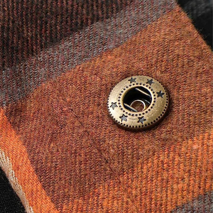 Men's Hoodies For Winter Wear Plaid Button-Up & Zipper Lining for Warmth and Comfortable Flannel Hoodies - Product Image 5