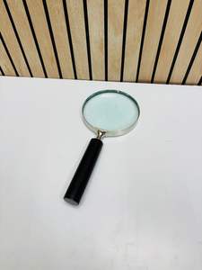 Loupe de poche vintage de 4 pouces avec cadre en nickel et poignée en os (la couleur de la poignée peut varier) - Product Image 6