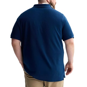 Camisas Casuales de Manga Corta para Hombre, Talla Grande, de Dos Colores, Transpirables, Antiarrugas, de Punto, con Rayas, de Poliéster/Algodón, de Secado Rápido, Personalizadas - Product Image 4