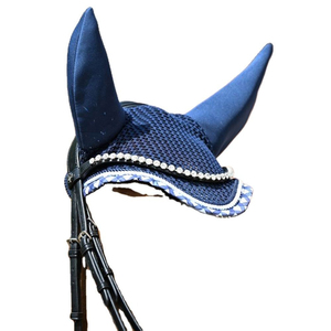 Bonnet anti-bruit en polyester et coton de qualité supérieure pour l'équitation, masque anti-mouches tendance pour chevaux - Product Image 4