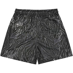 <b>Men's</b> Solid Sublimated Satin Mesh <b>Shorts</b> Breathable Quick Dry Eco-Friendly <b>Elastic</b> <b>Waist</b> Basketball Gym Casual Athletic - Product Image 2