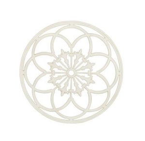 Arte de Pared Vertical de Metal Recubierto de Blanco, Marco de Hierro, Diseño Art Deco para Decoración de Sala de Estar, Tamaño Personalizado en Oferta - Product Image 2