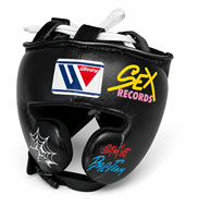 Ensemble de gants de boxe de compétition en cuir noir à lacets, personnalisables avec des croix et logos colorés, pour adultes, usage arts martiaux
