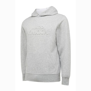 Sudadera con capucha con estampado de letras en relieve 3D de invierno para hombre con cuello encapuchado Técnicas teñidas lisas - Product Image 2