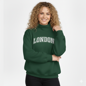 Pull réversible surdimensionné pour femme en molleton français polyester/coton, col montant, personnalisable OEM, haute qualité, pour l'hiver - Product Image 5