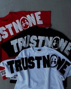 เสื้อยืดโอเวอร์ไซส์ผ้าคอตตอนหนานุ่ม พิมพ์ลายกราฟิก DTG สไตล์ฮิปฮอปสตรีทแวร์ ประดับด้วยคริสตัล สำหรับผู้ชาย - Product Image 2