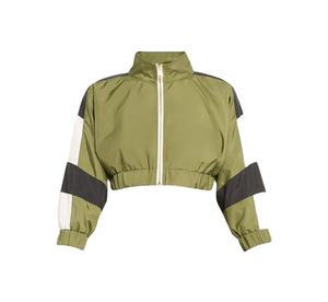 Vente en gros Veste d'extérieur personnalisée à fermeture éclair pour femmes Veste imperméable légère de grande taille Coupe-vent à séchage rapide Veste en nylon - Product Image 1