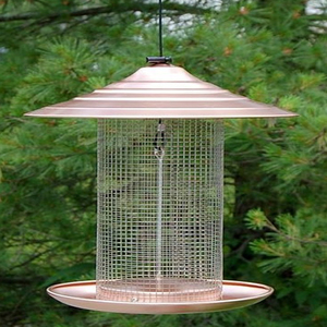 Mangeoire à oiseaux Audubon Coppertop Sunflower en maille de cuivre, mangeoire suspendue pour jardin extérieur - Product Image 3