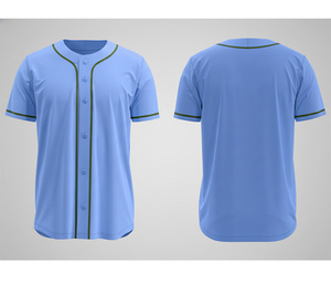 Camiseta de Béisbol Sublimada con Logotipo Personalizado, Uniforme Deportivo |   Uniforme de Béisbol para Equipo con Logotipo y Números Personalizados |   Poliéster Transpirable - Product Image 5
