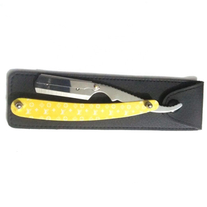 Barber Salon <b>Straight</b> Wet Shaving <b>Razor</b> with Double Finger Rings Professional Barber <b>Razor</b> in Multiple Color Options - Product Image 5