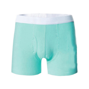 Wholesale 2026 top trendy Men's <b>Custom</b> Logo Solid 100% Cotton Spandex Quick Dry Breathable Classic Underwear <b>Boxer</b> Shorts - Product Image 3
