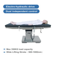Table OT électro-hydraulique robuste CFT-C7 à tête interchangeable, plaque de jambe, pont rénal manuel 120 mm, acier inoxydable 304, directement de l'usine