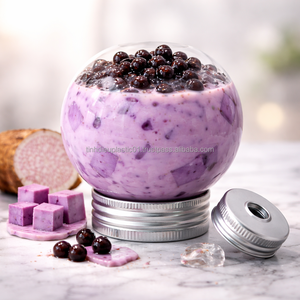 Botella de Plástico Personalizable de 500 ml PET DC500-3307 con Tapa de Rosca y Forma de Burbuja para Jugos, Té y Smoothies - Product Image 3