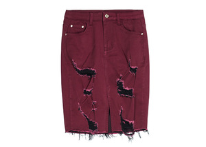 Manufacture Women Denim Jeans keen Length Short Knee-Length Skirt for Young Girl - Product Image 2