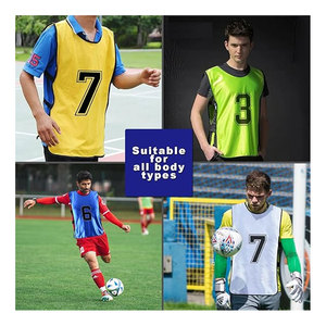 <b>Soccer</b> Pinnies Training Vests Lightweight Breathable Scrimmage Team Practice Bibs for Youth and Adults Football - Product Image 2