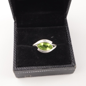 Handmade Stylish <b>Peridot</b> Gemstone <b>Rings</b> Jewellery Brass <b>Ring</b> 925 Sterling Silver Plated Jewellery For Women And Girls Wear - Product Image 1