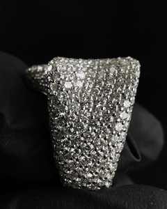 Anillo de Moissanita Premium con Corte Baguette en Forma de Estrella, Plata de Ley 925, Estilo Iced Out, Lujoso, Hip Hop, para Hombre - Product Image 3