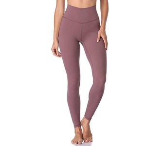 Leggings de sport pour femmes à taille haute, longueur cheville, antibactériens, respirants, absorbant la transpiration, en spandex/nylon, avec poches - Product Image 3
