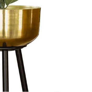 Maceta Metálica Resistente y Duradera con Soporte para Sala de Estar, Decoración de Interiores/Exteriores para Balcón y Hogar - Product Image 2