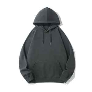 <b>Men</b> Sweatshirt Hoodies <b>Pullover</b> Heavyweight Drawstring Hoodies Cotton Oversized Blank Hoodie - Product Image 2
