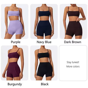 Ensemble de sport pour femme de haute qualité : survêtement, ensemble de compression pour la course et le yoga, ensemble soutien-gorge de sport sans manches, ensemble de yoga à manches longues - Product Image 6