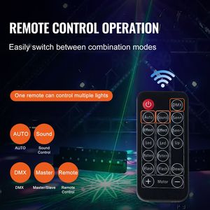 Luci da Palco RGB 4 in 1 per Feste, Classificate IP65 e IP33, Luce Stroboscopica a LED con Effetti Sonori e Luminosi Misti, Effetto Rosso e Verde - Product Image 4