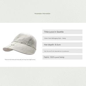 Sombrero de Cáñamo con Protección Solar UPF50+ contra <span class=keywords><strong>Radiación</strong></span> y Rayos <span class=keywords><strong>Ultravioleta</strong></span>, Sombrero de Secado Rápido, Protección UV, Transpirable - Product Image 4