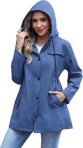 Wholesale Designer <b>Men</b> <b>Long</b> Winter Outdoor Windbreaker <b>Jacket</b> Stand Collar Vintage Style Lightweight Windproof Waterproof Front - Product Image 5