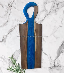 Tabla de Cortar Rectangular de Madera de Mango y Resina, 1.5 cm de Grosor, Elegante Bandeja para Servir, Decoración para el Hogar, Tabla de Cortar Premium - Product Image 2