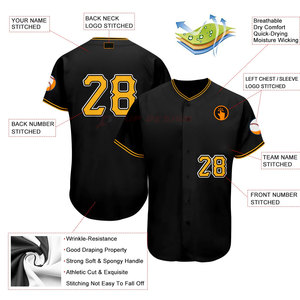 Camiseta de Béisbol 100% Poliéster Personalizada para Equipo de Softbol, Logotipo Personalizado, Diseño Transpirable de Manga Corta, Internacional - Product Image 3