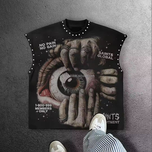 T-Shirts Personalise Street Wear Long Sleeve Casual Stand Collar Oversized Drop Shoulder Custom Color Men Twill ODM 100% - Product Image 5