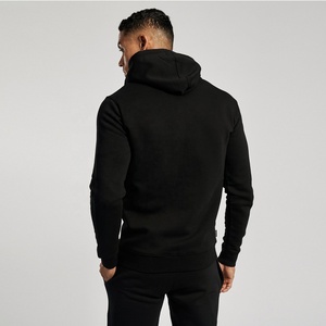 430g Mens Cotton Blended Hoodie Breathable Loose Heavyweight Pullover Custom Logo Solid Color Basics For Winter Streetwear - Product Image 2