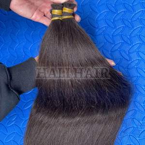 Alta calidad a granel 100% extensiones de cabello Remy vietnamita suave sedoso sin enredos doble cutícula alineada recta teñida humana - Product Image 6