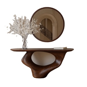 Mesa de Madera Maciza Natural Hecha a Mano, Mesa Consola Vintage, Tablero de Mesa Estilo Rústico Hecho en Vietnam - Product Image 1