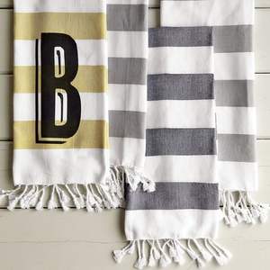 Manta Decorativa Tejida 100% Algodón con Borlas, Manta Boho para Sofá con Flecos - Product Image 4