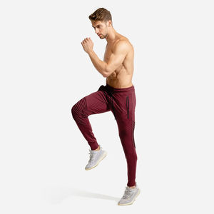 Pantalon décontracté pour homme en polyester/coton, taille mi-haute, coupe droite, séchage rapide, respirant, pour l'extérieur, lavé, faible MOQ - Product Image 1